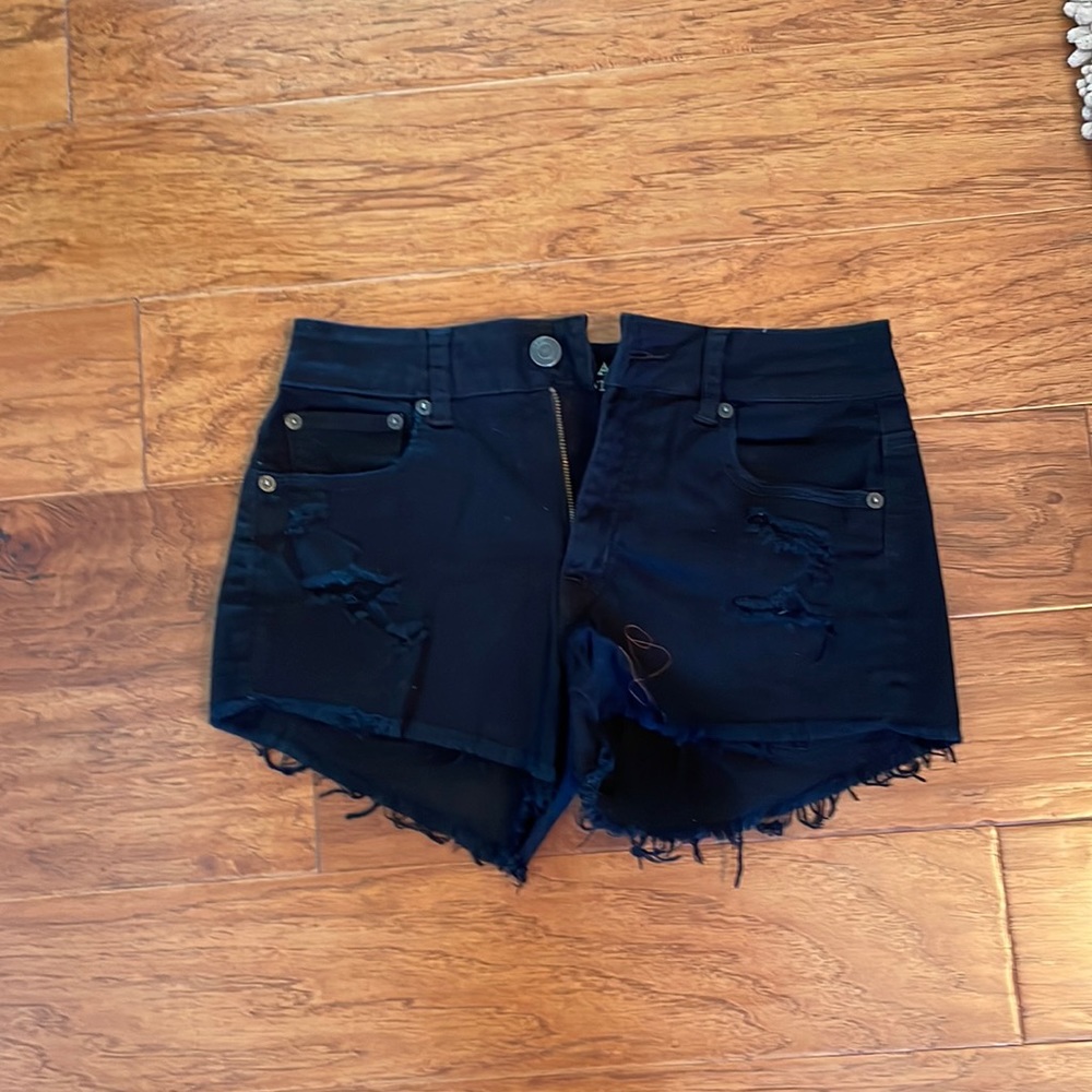 American outfitters Black stretch shorts size 4